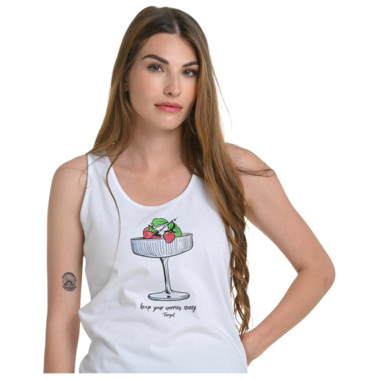 Target Γυναικεία αμάνικη μπλούζα Single Jersey ''Coctail'' Target Γυναικεία αμάνικη μπλούζα Single Jersey ''Coctail''